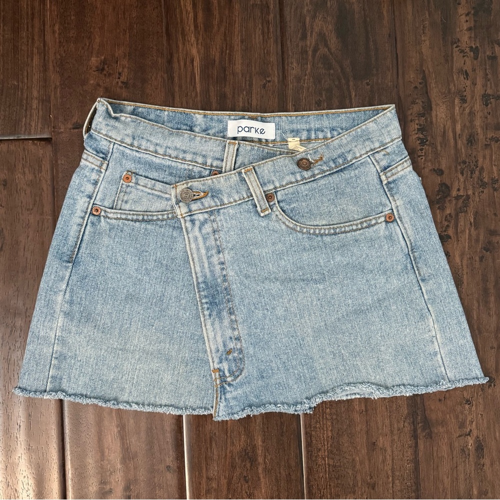 Parke crossover mini skirt